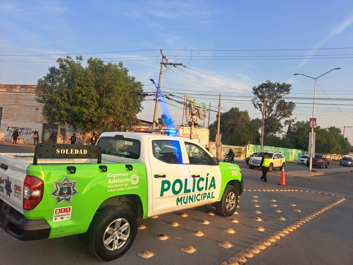 Para prevenir accidentes, Policía Vial de Soledad aplica operativos en la San Felipe y Puerta Real
