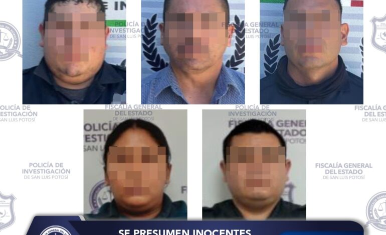 Vinculan a proceso a cinco policías de Matehuala