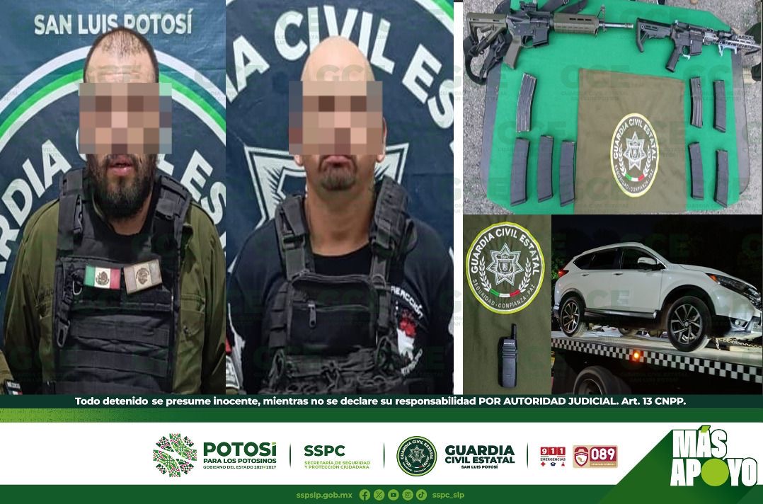 Detienen a dos integrantes de grupo criminal en Tamasopo