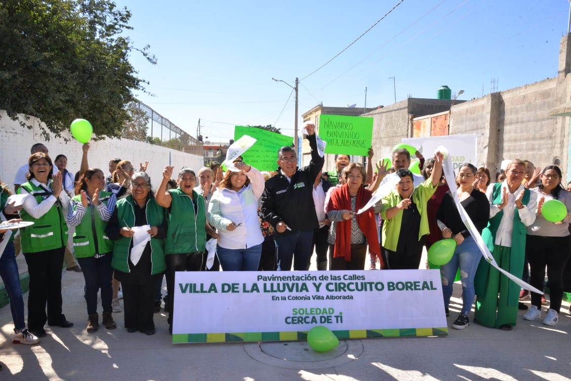 Consolida Juan Manuel Navarro programa de pavimentación integral en Villa Alborada