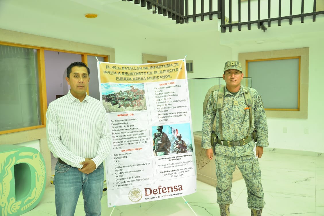 Soledad habilita módulo de reclutamiento para el Ejército Mexicano