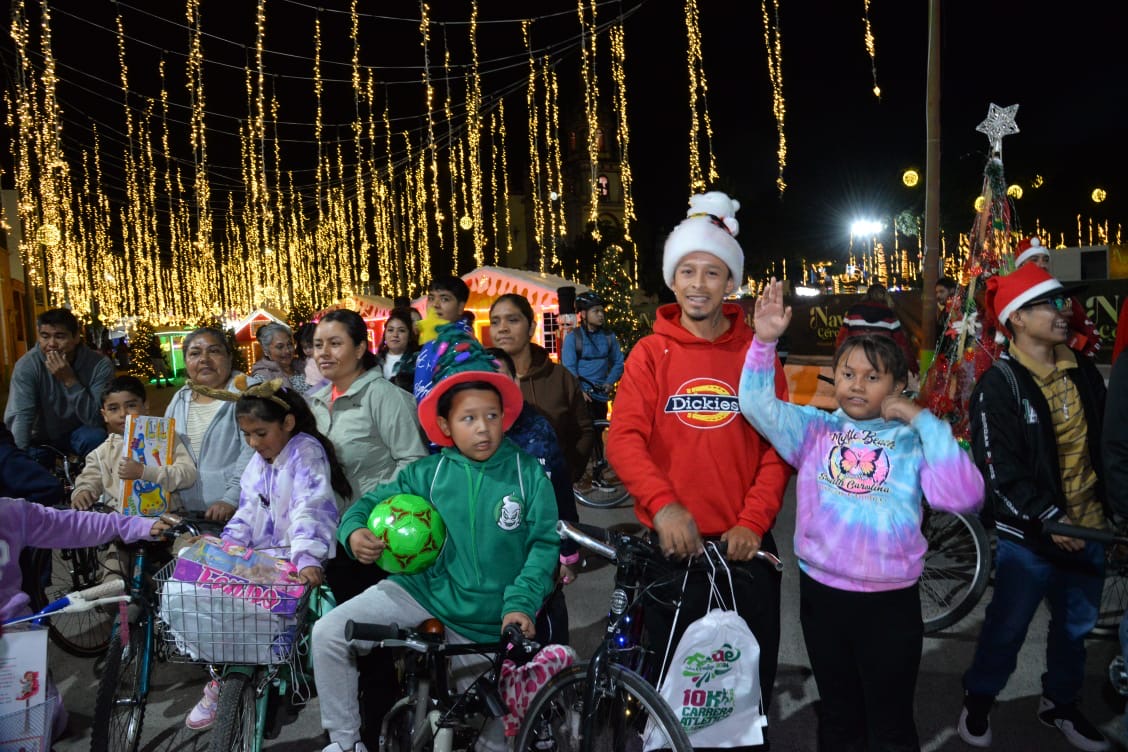 Realiza Soledad espectacular rodada nocturna