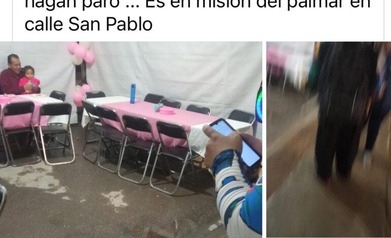 Redes salvan fiesta de pequeña en Misión del Palmar