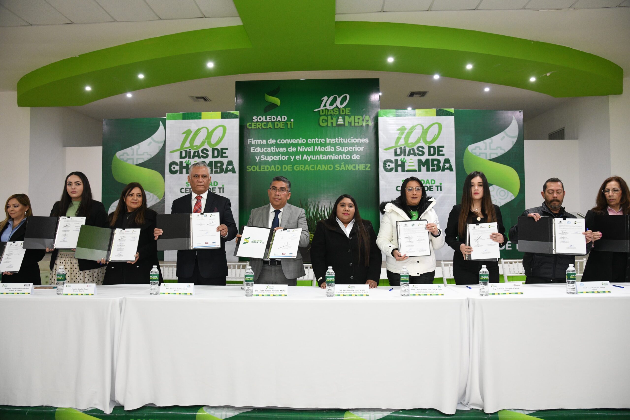 Firma alcalde de Soledad convenio de colaboración con universidades