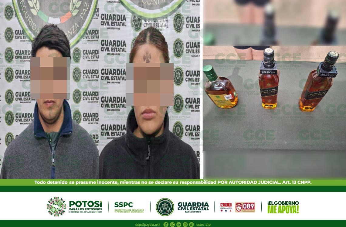 Primero fueron a tomar ceniza y luego a robar tres botellas de whisky a un supermercado