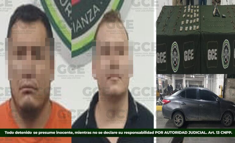 Detienen a dos presuntos responsables de triple homicidio en Villa de Ramos