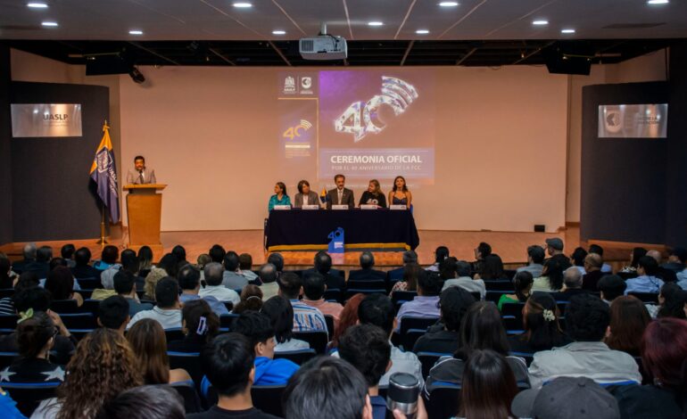 FCC UASLP conmemora 40 años de formar profesionales de la comunicación