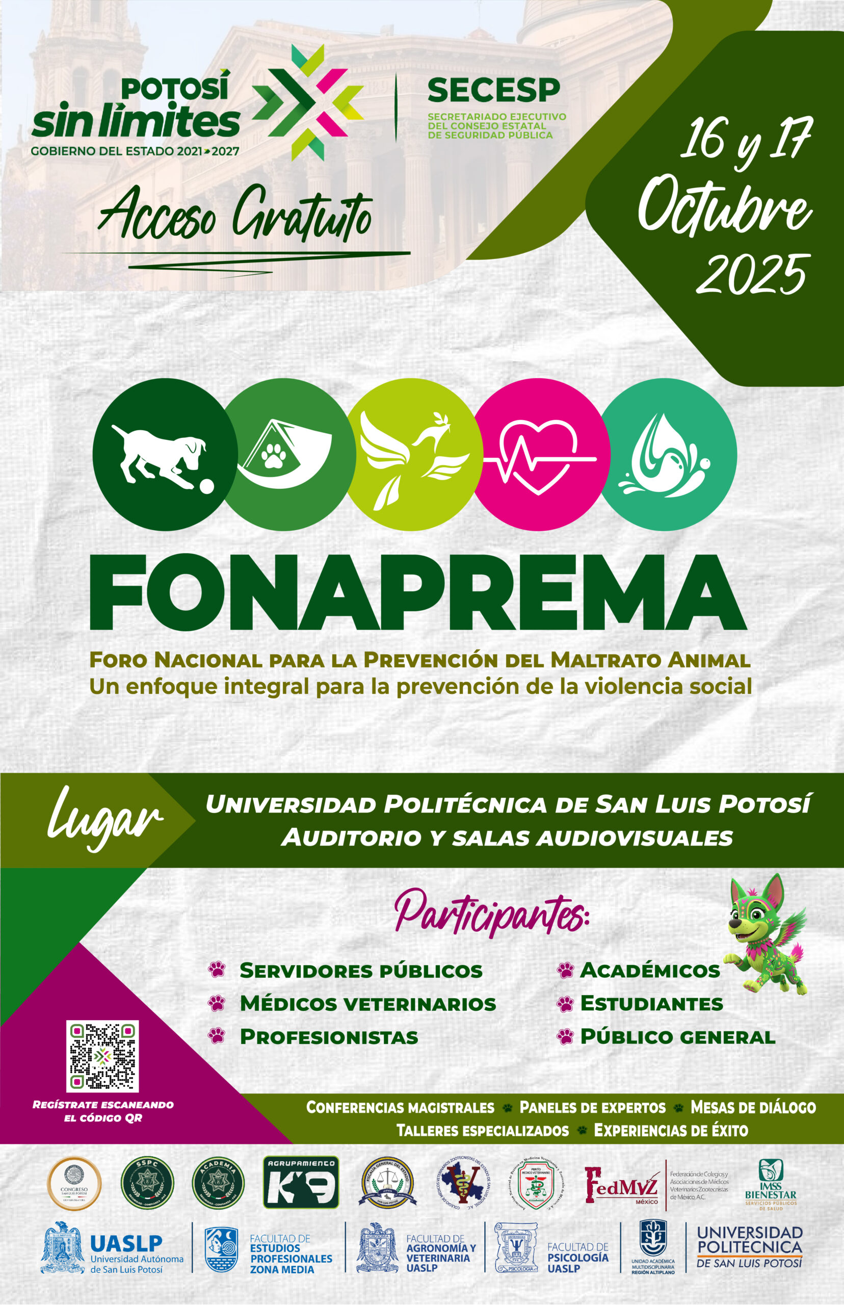 SLP será sede de Foro Nacional para la Prevención del Maltrato Animal