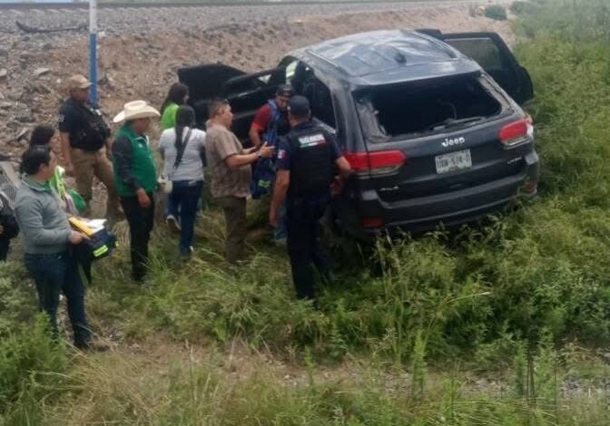 Diputadas del PVEM sufren accidente automovilístico en Catorce