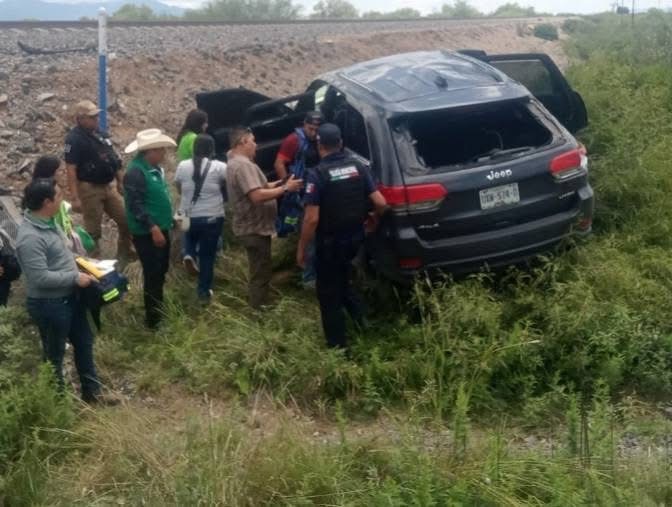 Diputadas del PVEM sufren accidente automovilístico en Catorce