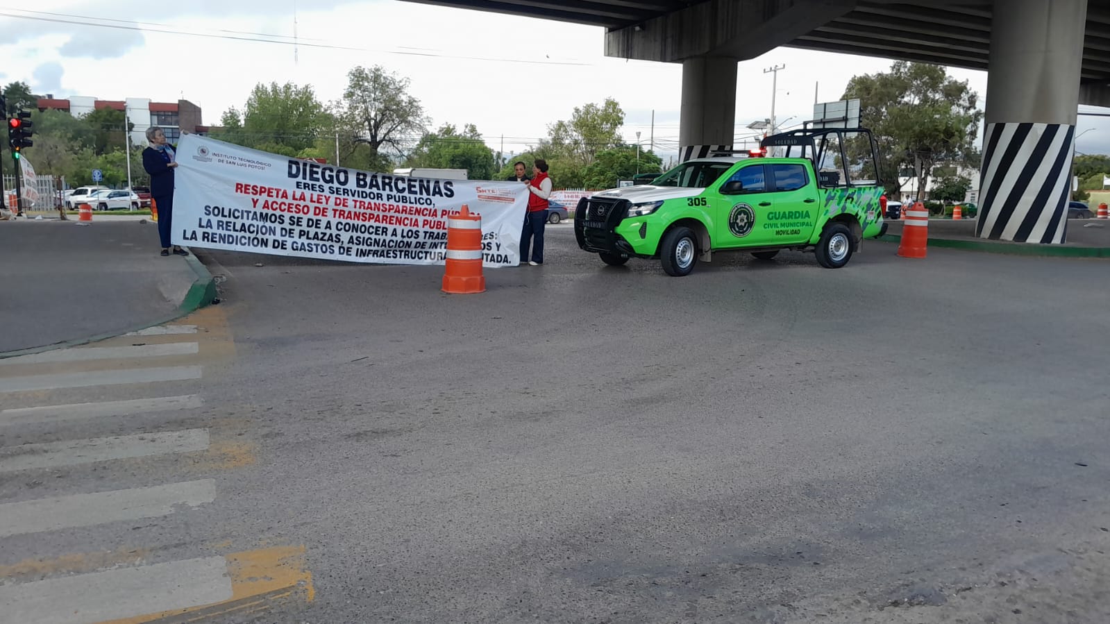 Continúa protesta en el Instituto Tecnológico de SLP