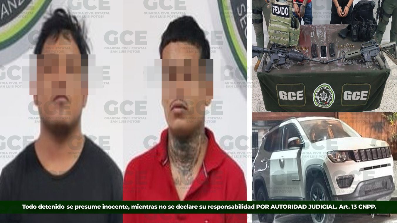 Tras ataque a elementos de la GCE, detienen a dos presuntos delincuentes en Cd. Valles