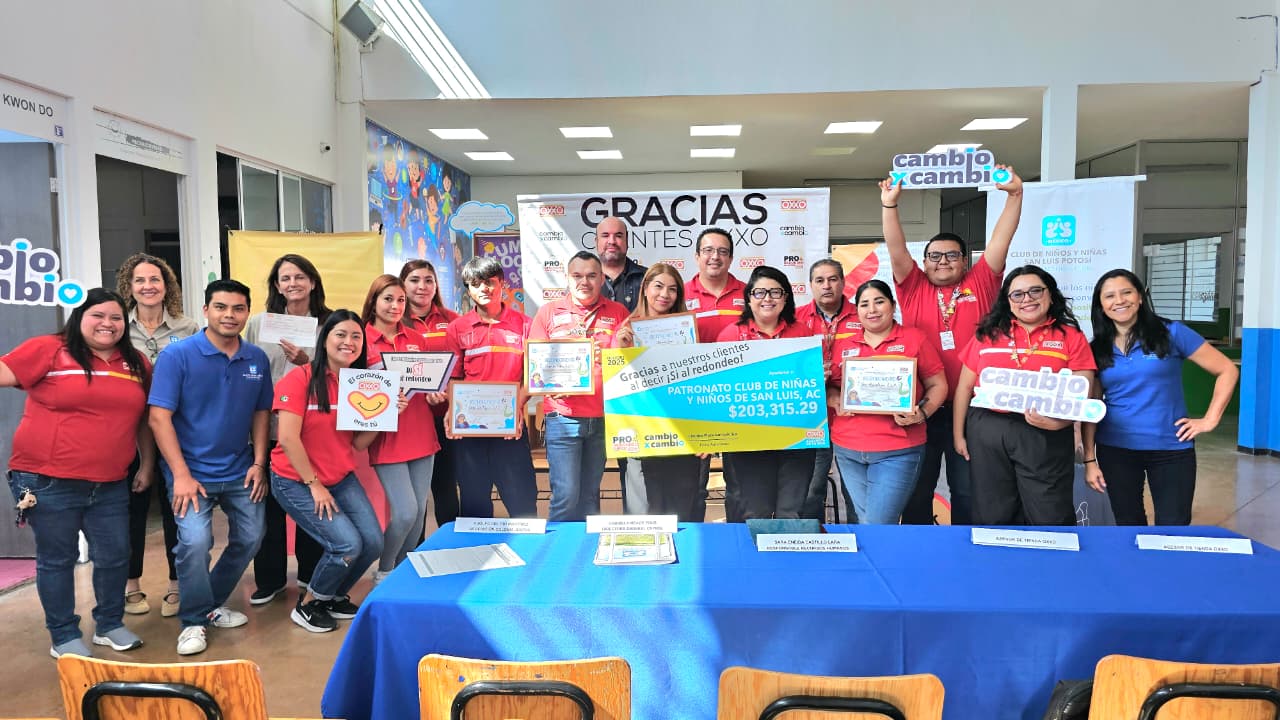Cierre exitoso de campaña “Cambio por Cambio” a favor del Club de Niños y Niñas