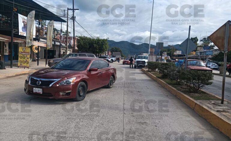 Tras persecución, GCE asegura ponchallantas y coche en El Naranjo