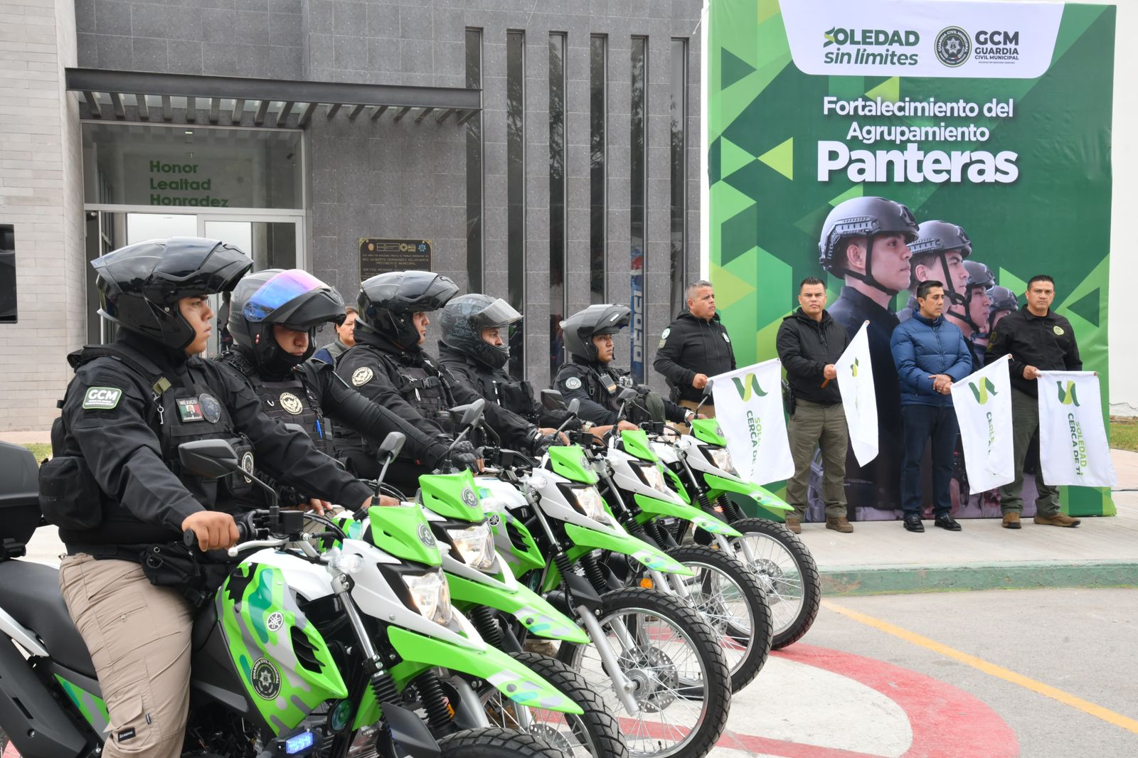 Entregan nuevas motocicletas a Policía Municipal de Soledad