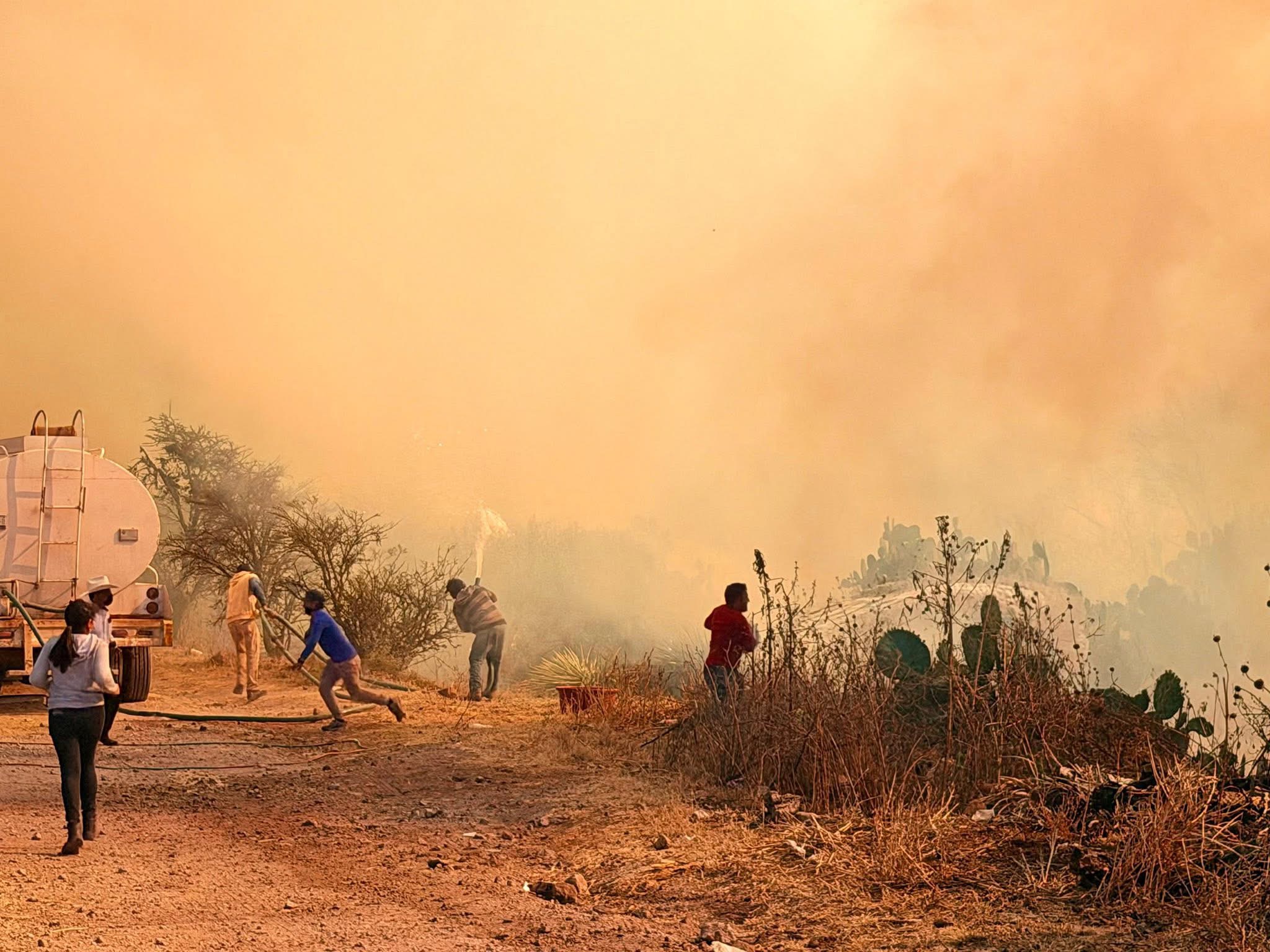 Incendio de Mexquitic registra 65% de sofocación
