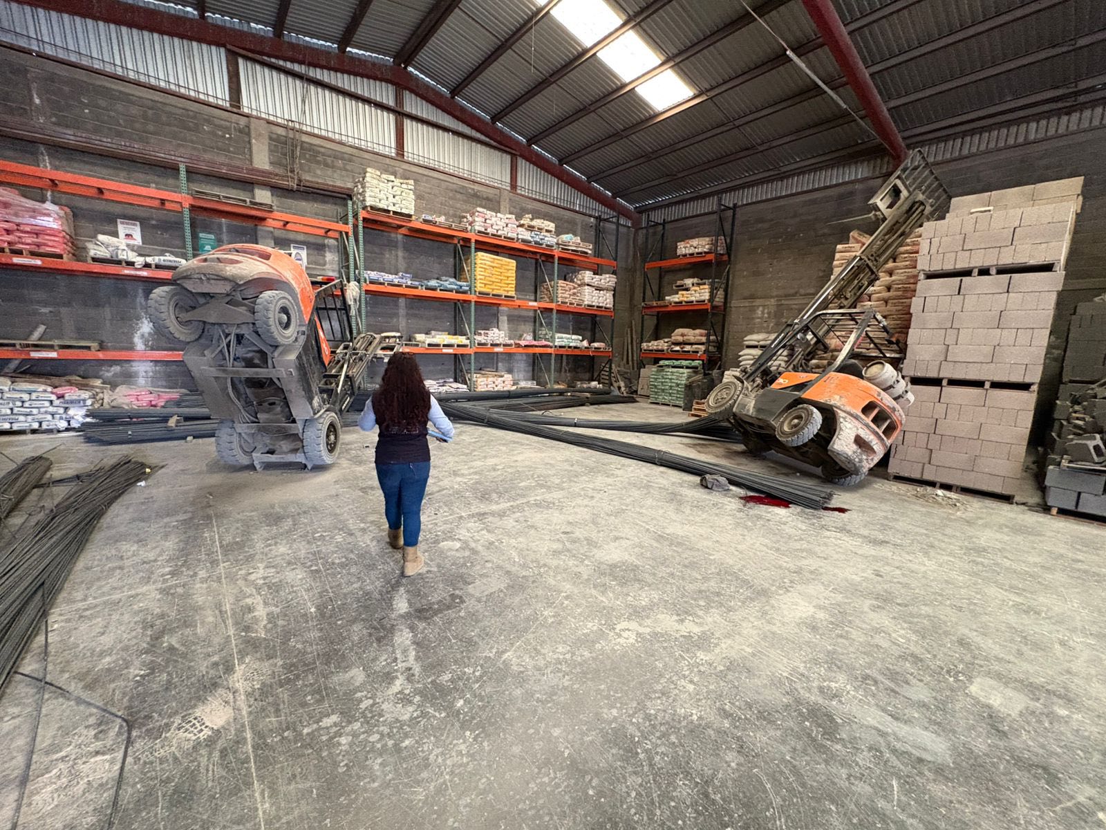 Fallece trabajador en empresa cuando realizaba trabajos con un montacarga