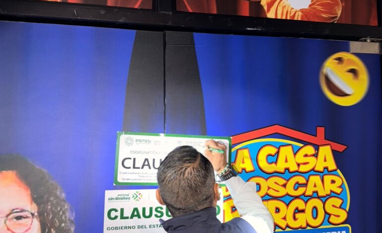 Clausuran La Casa de Óscar Burgos por irregularidades en su funcionamiento