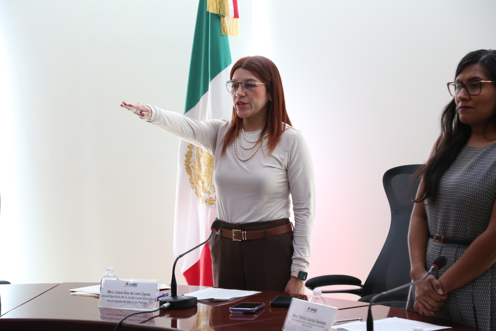 Rinde protesta nueva vocal ejecutiva del INE en SLP