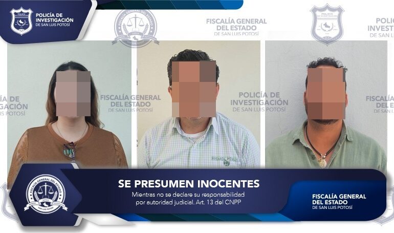 Detiene a tres por robo de más de 10 mdp de una Notaría Pública