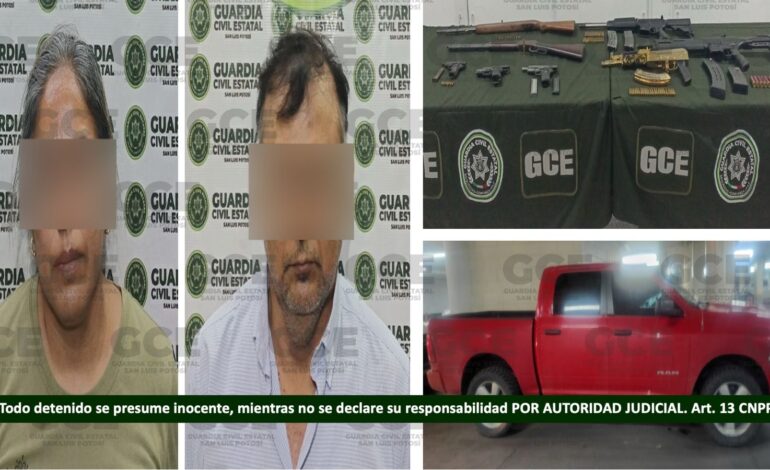 Detienen con arsenal a ex alcalde de Tampamolón y su esposa