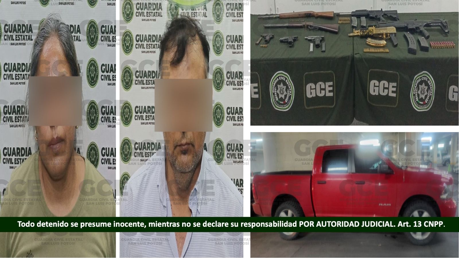 Detienen con arsenal a ex alcalde de Tampamolón y su esposa