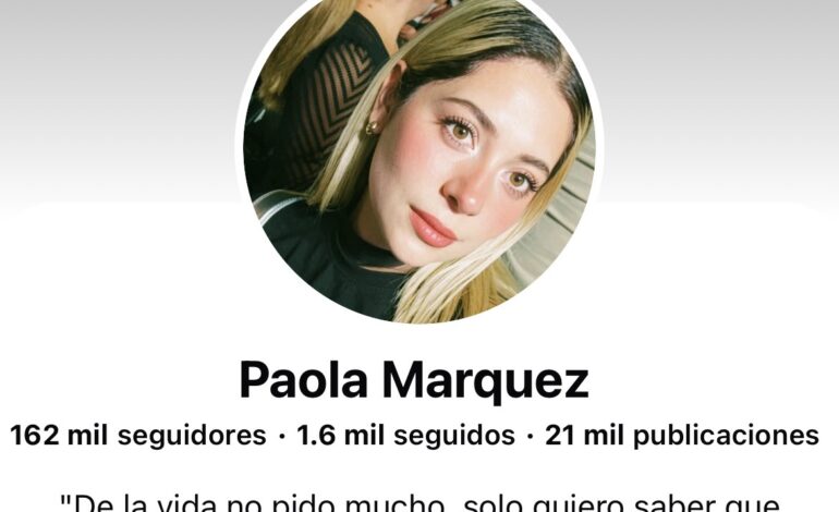 Localizan sin vida a creadora de contenido Paola Márquez