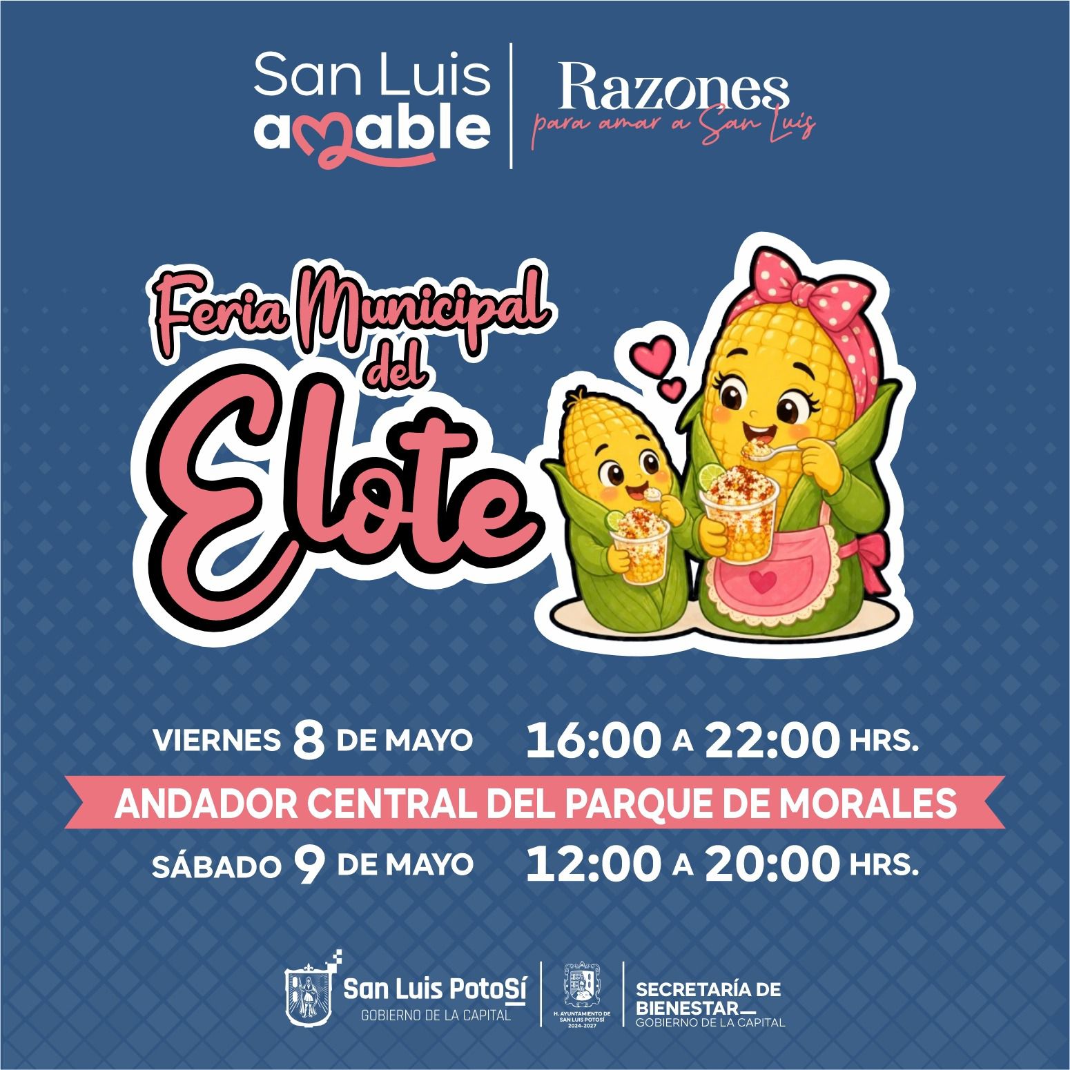 Se realizará Feria Municipal del Elote en Parque de Morales