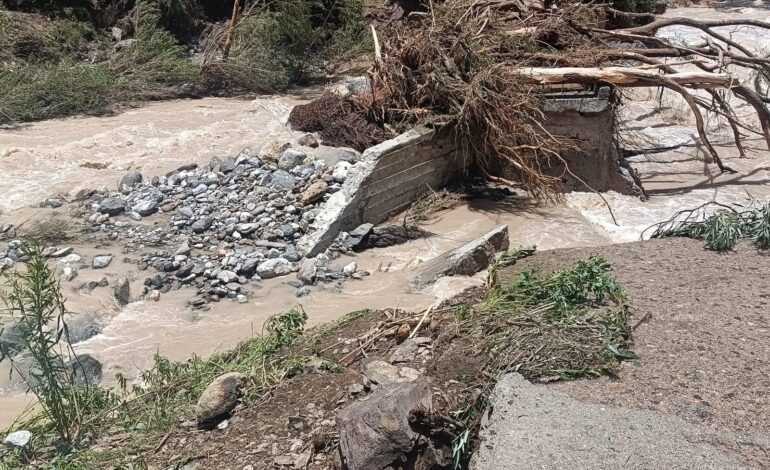 Lluvias dejan afectaciones en el Altiplano