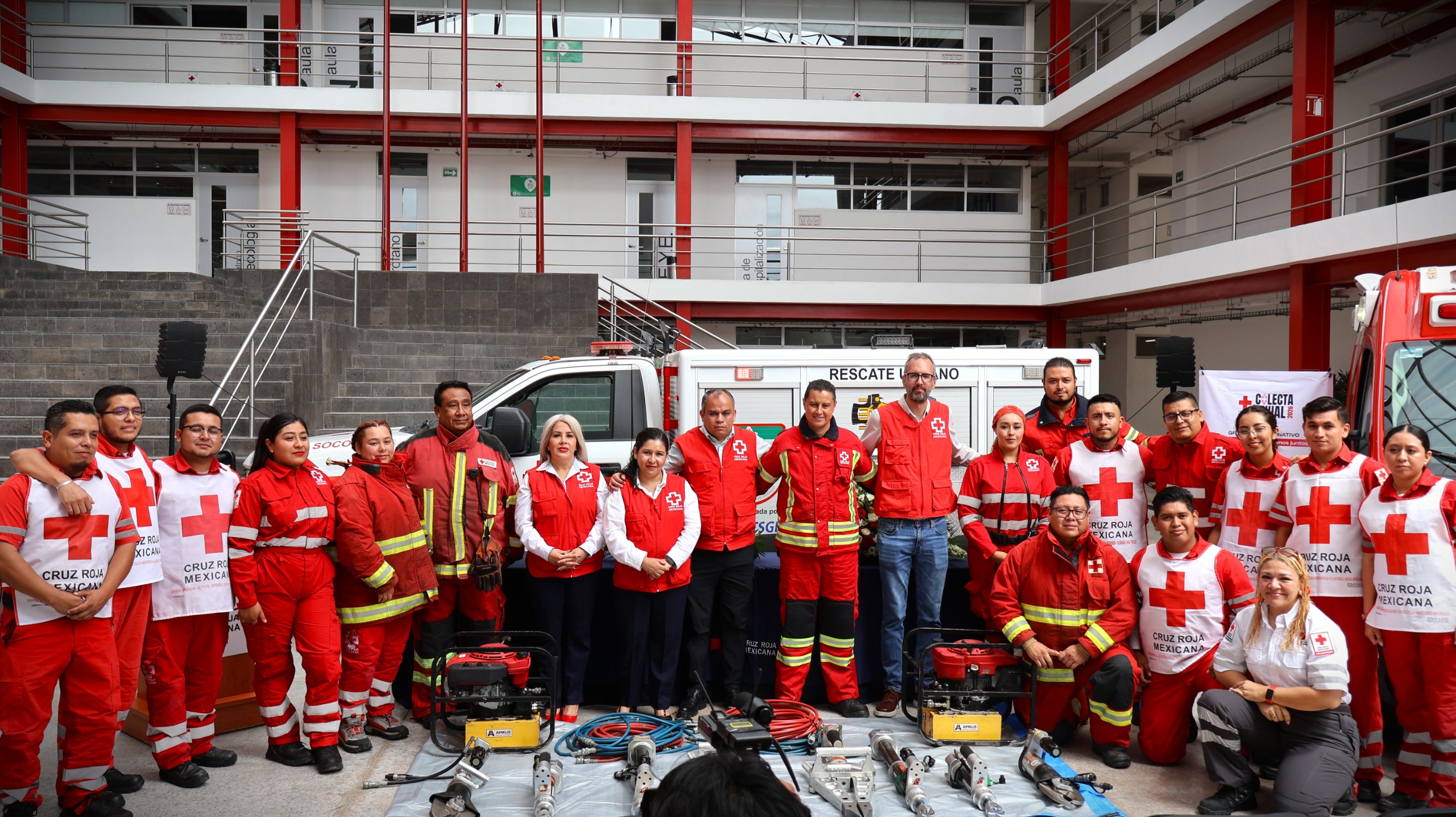Fortalecen con nuevo equipamiento a la Cruz Roja