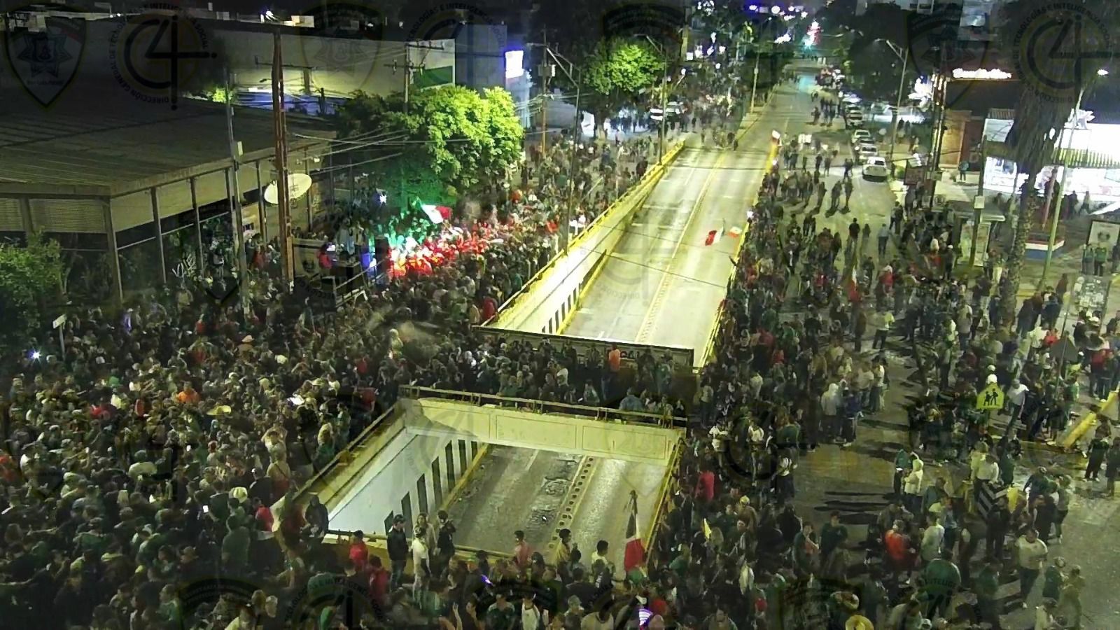 Reportan saldo blanco tras festejos de triunfo de México en SLP