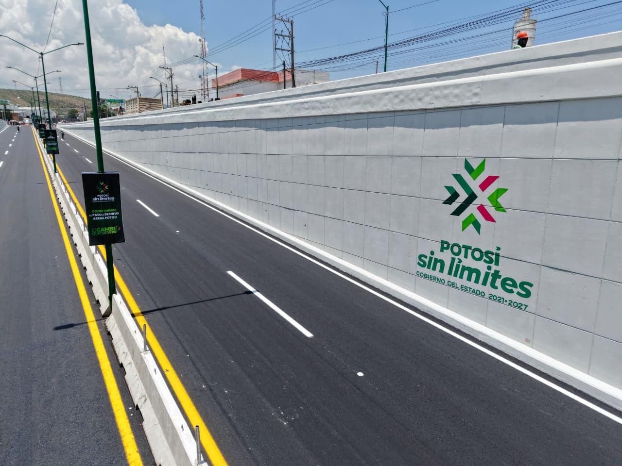 Inauguran paso a desnivel de Arena Potosí