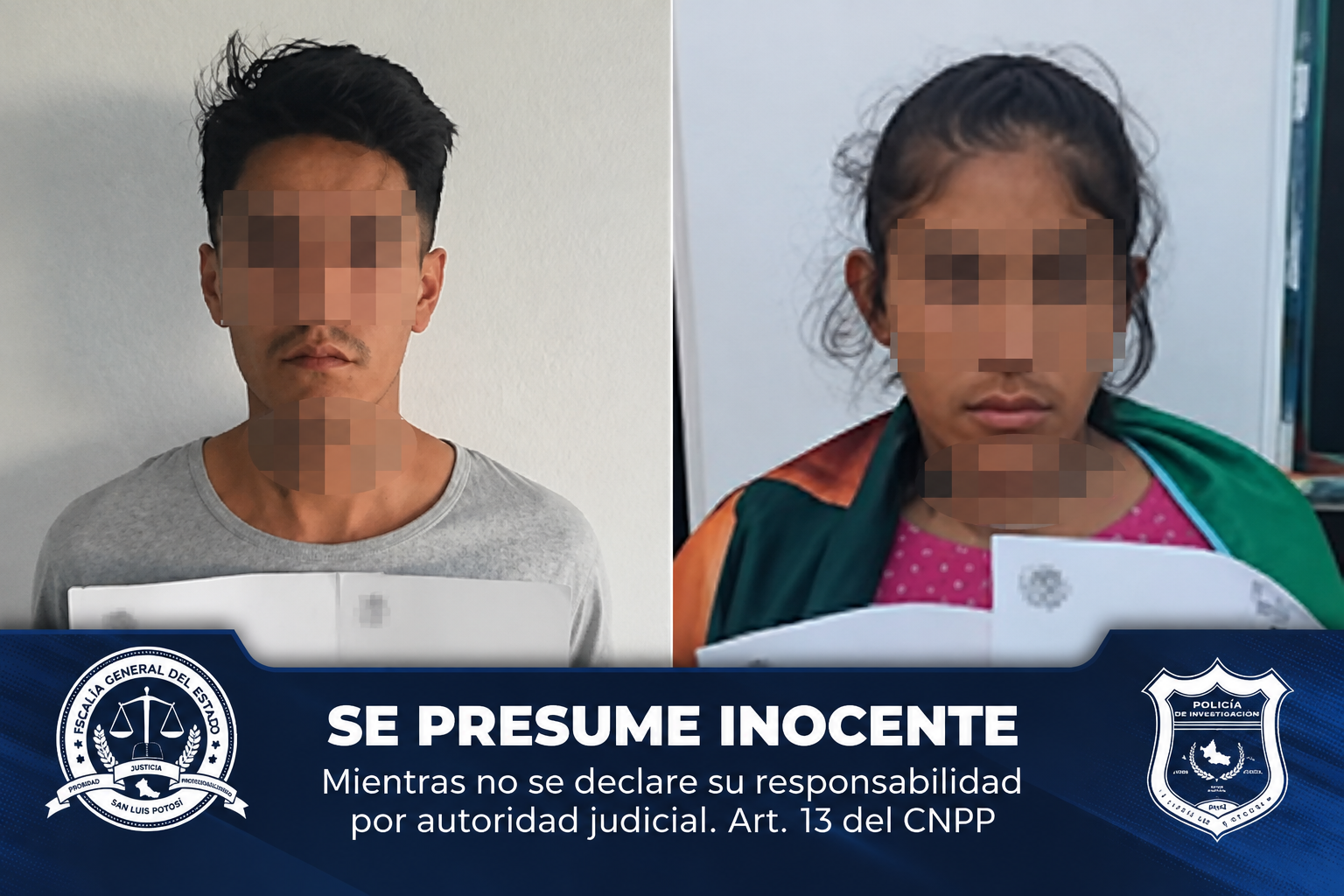 Fiscalía del Estado obtiene órdenes de aprehensión contra dos personas por doble homicidio