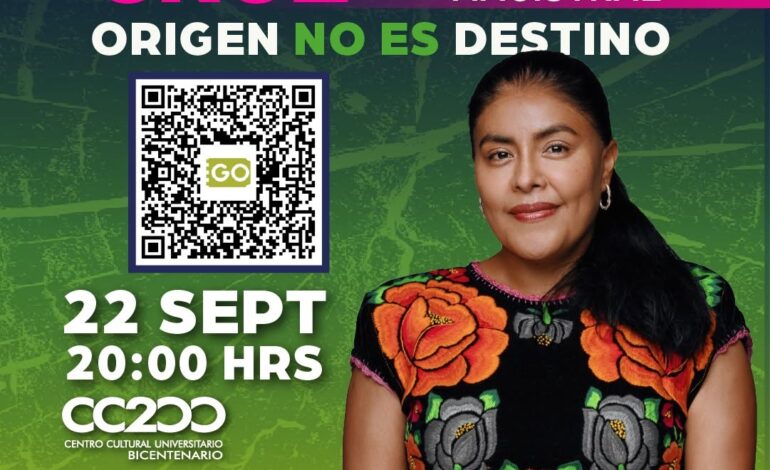 Eufrosina Cruz se presentará en SLP con una conferencia magistral