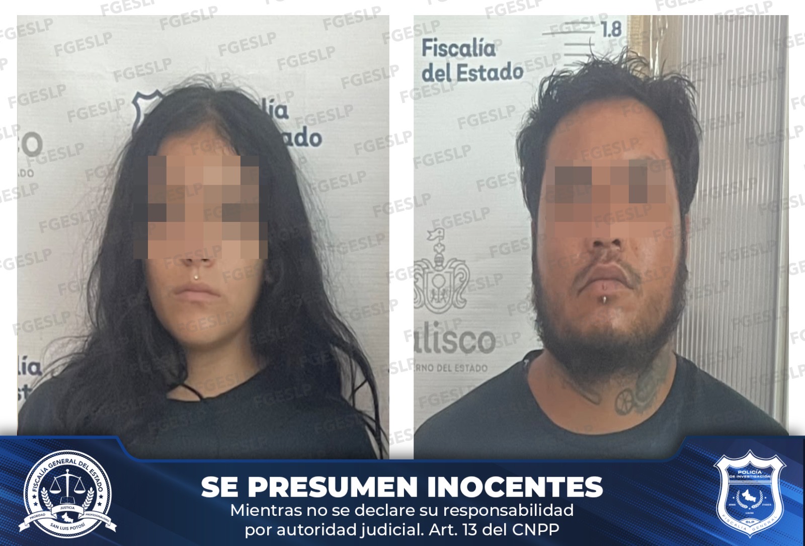 Detienen a pareja por maltrato de su hijo