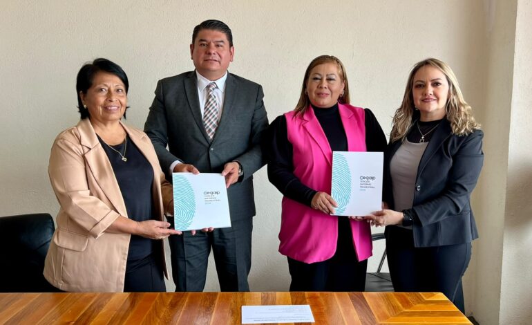 Cegaip entrega informe trimestral en el Congreso del Estado